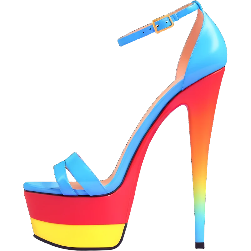 transparent platform heel emoji