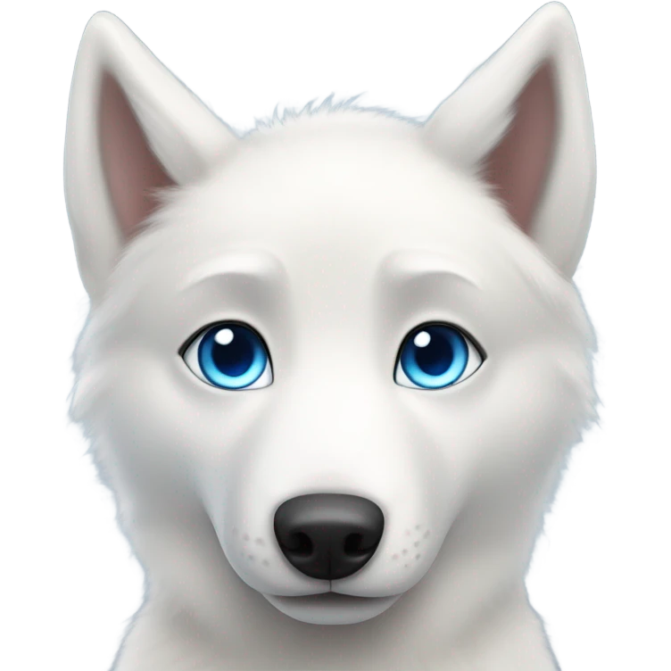 White husky  emoji