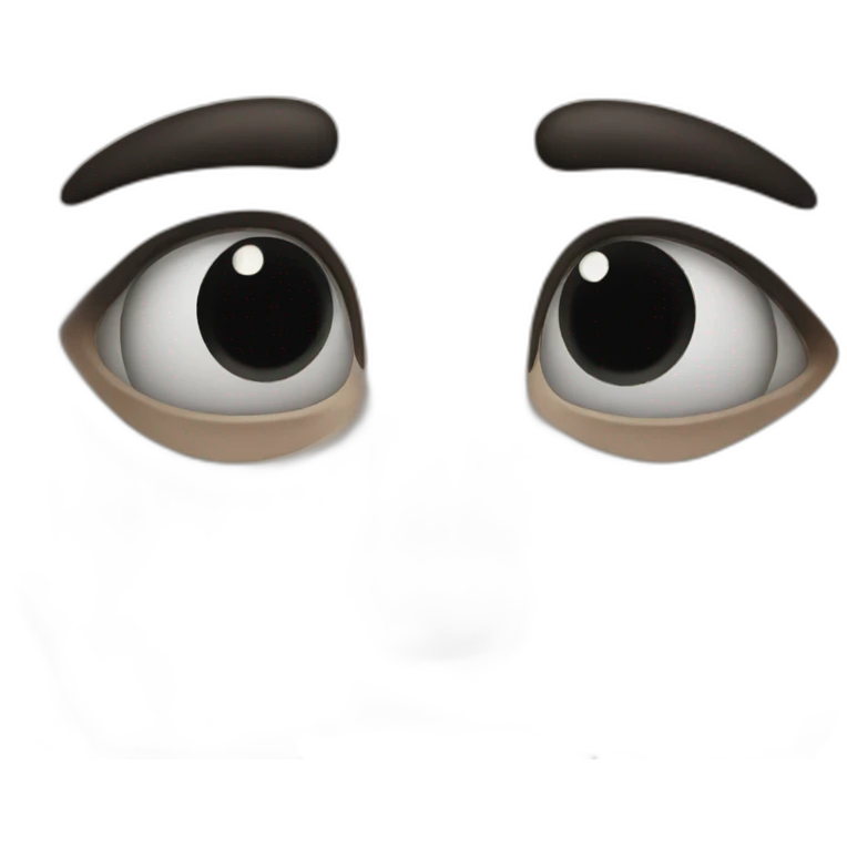 creepy dark eyes emoji