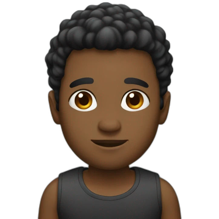 Pelo negro emoji