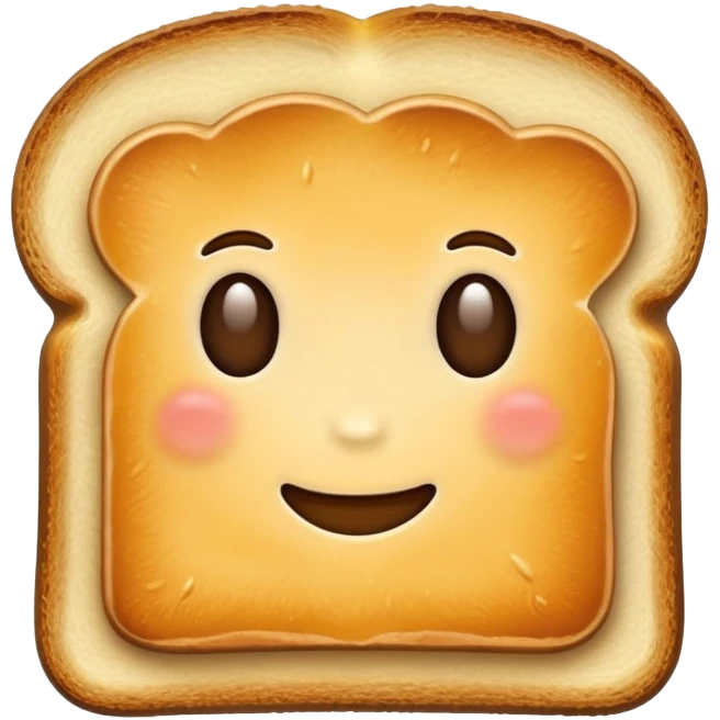 A piece of toast emoji