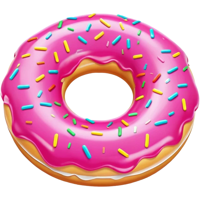 colorful donut pool float emoji