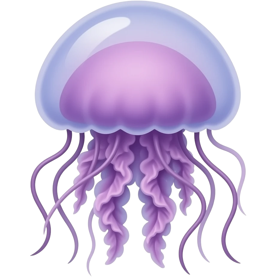 Purple jellyfish in the ocean emoji