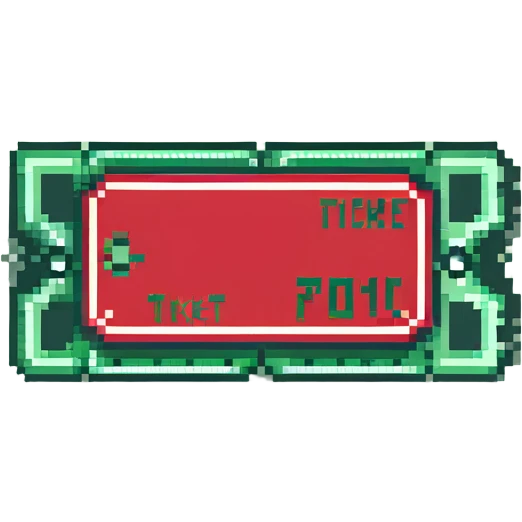 green ticket emoji