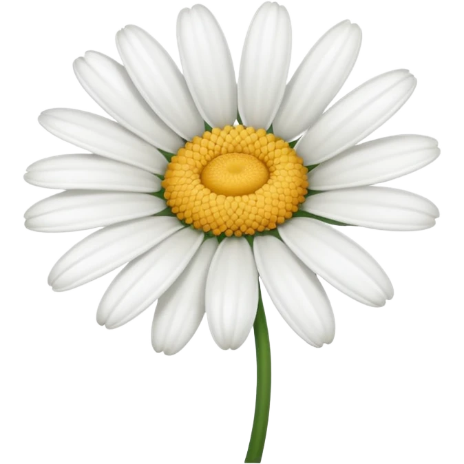 A white flower symbolising daisy flower emoji