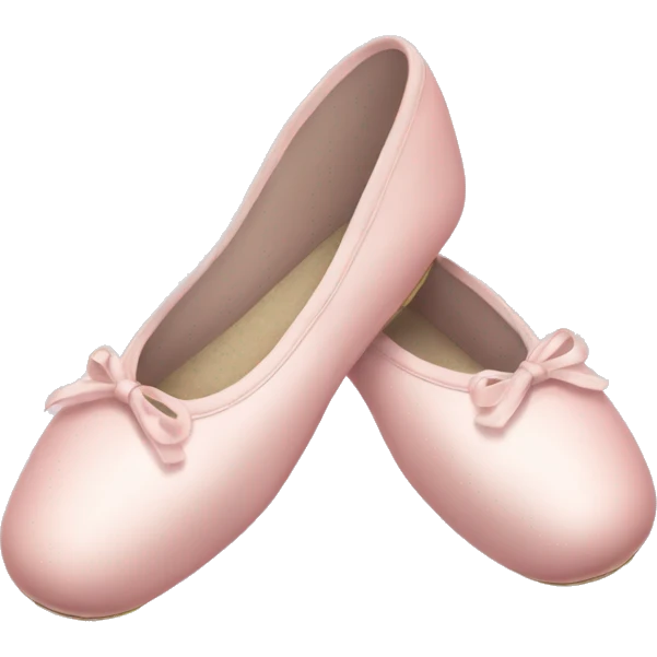 Pale pink ballet shoes emoji
