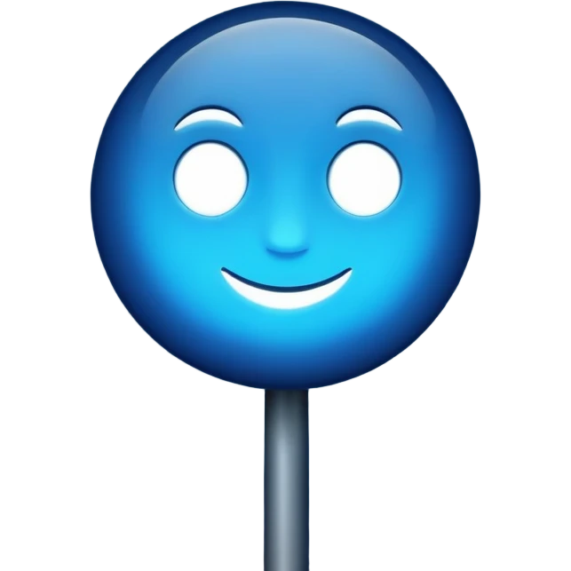 blue sign at the night  emoji
