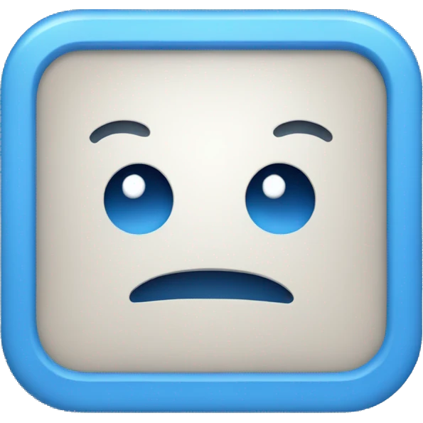 Blue Square with checkmark emoji