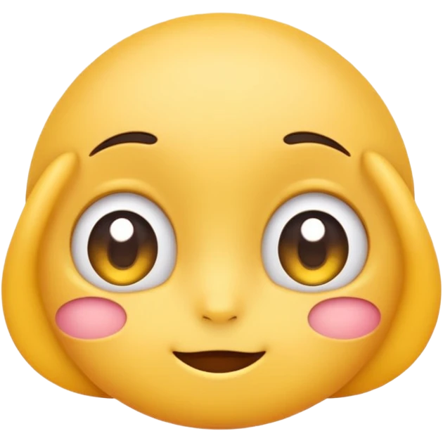 Make a cute shy 😌 in this emoji not a human i need  emoji