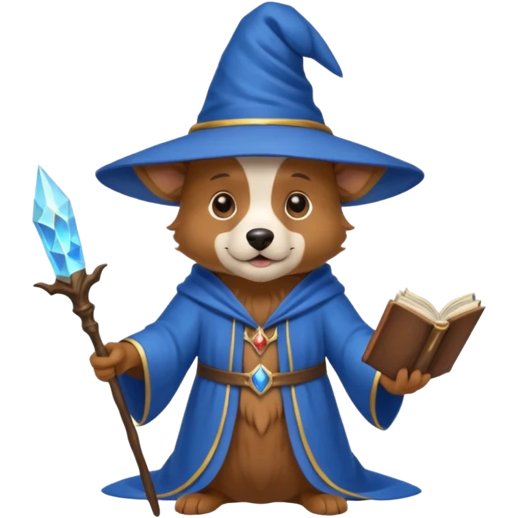 Dog wizard emoji