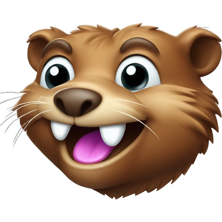 Happy beaver emoji