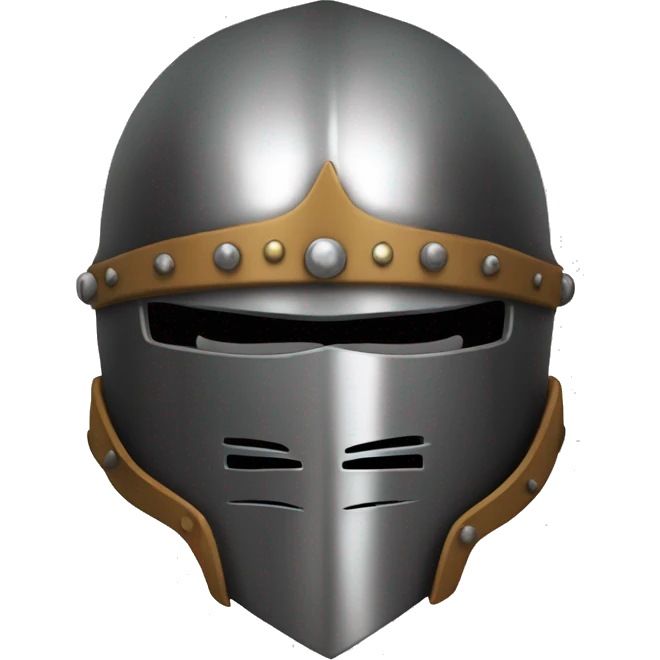Medieval knight with biker helmet bike emoji