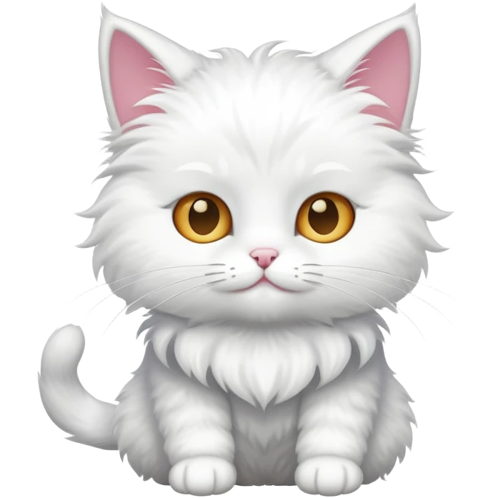 a white cat wearing a costume emoji
