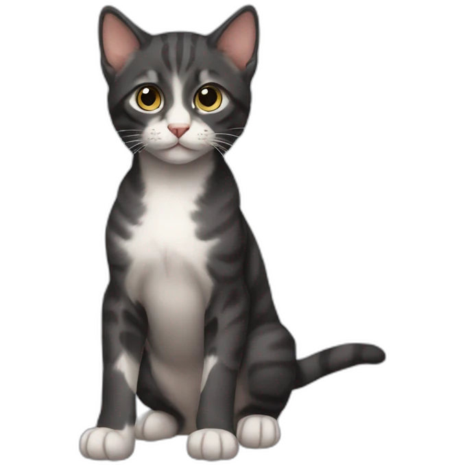 kitten full human body emoji