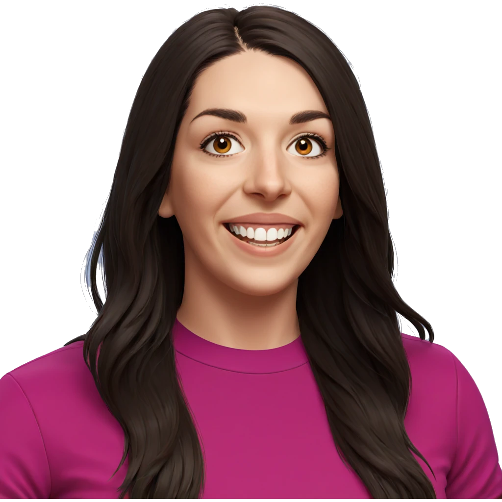 smiling girl with long hair emoji