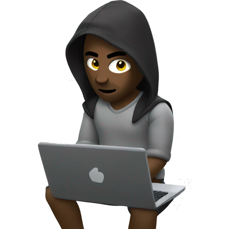 a man using the roblox cheat "thrax external" on his laptop emoji