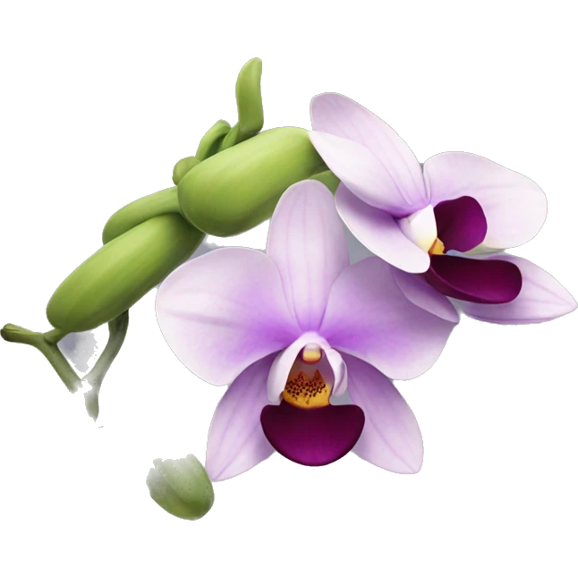 Orchid flower emoji