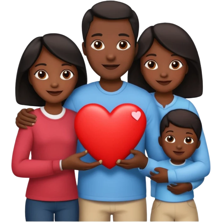 family black heart emoji