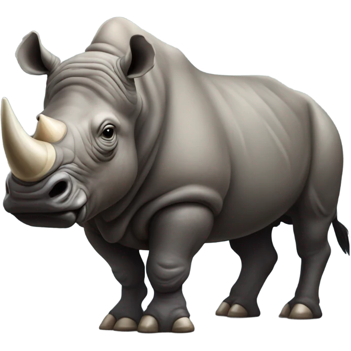 Rhino mixed with a buffalo emoji