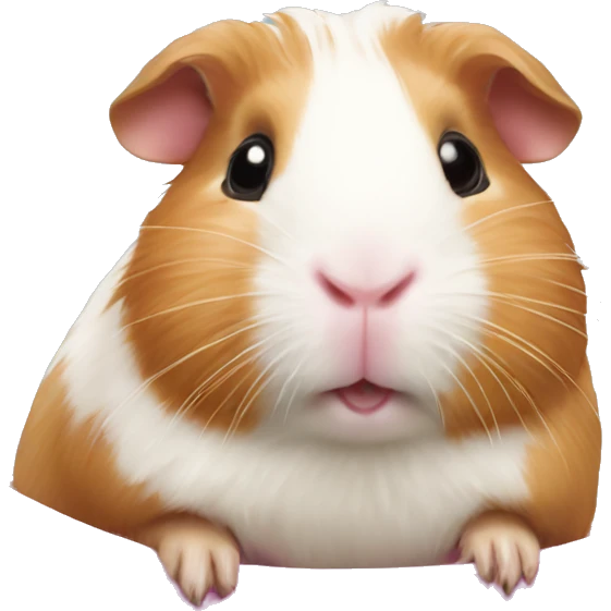 Guineapig in a pink hammok emoji