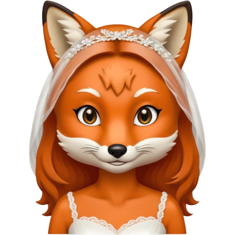 bride fox, emoji