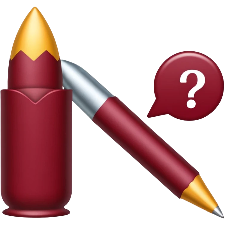 HAZ UNA lista de objetivos en color vino/rojo carmesí emoji