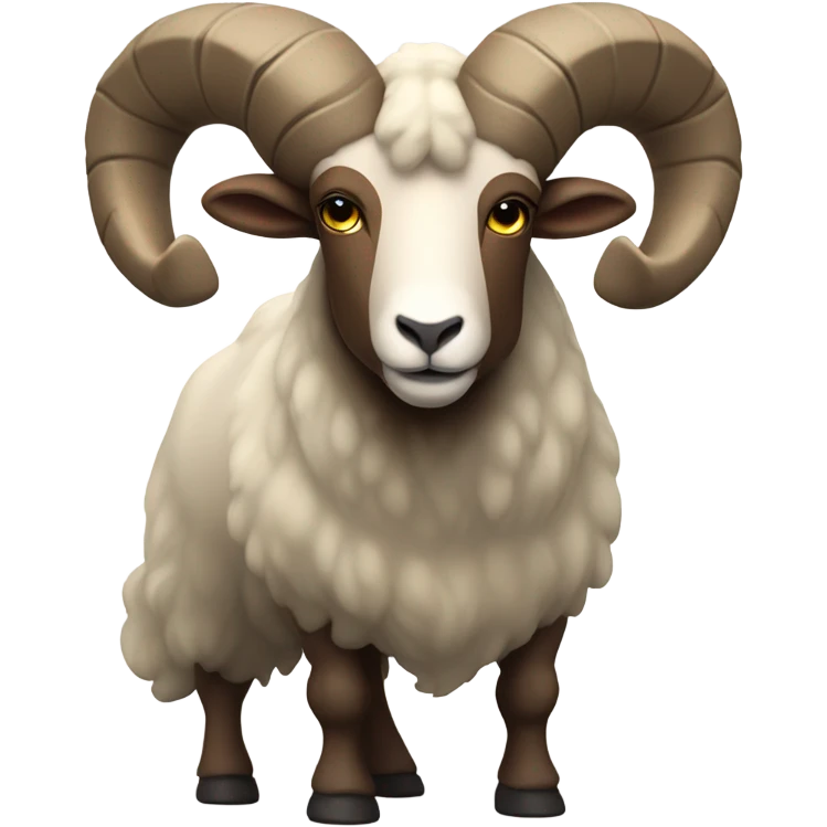 Ram with long horns emoji