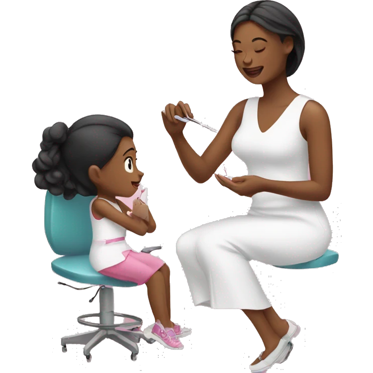 Girl getting her nails done  emoji