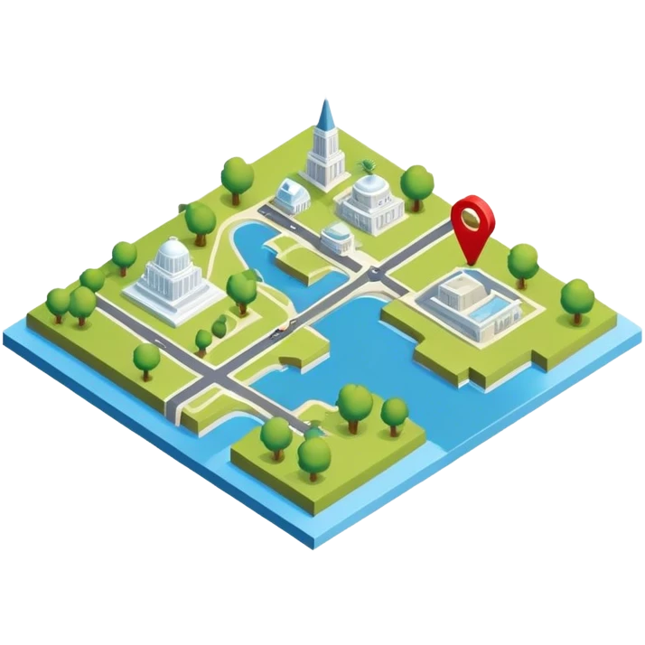 map isometric emoji