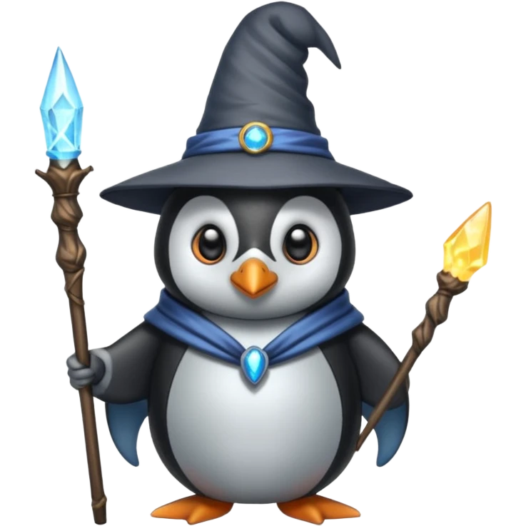 Penguin Wizard emoji