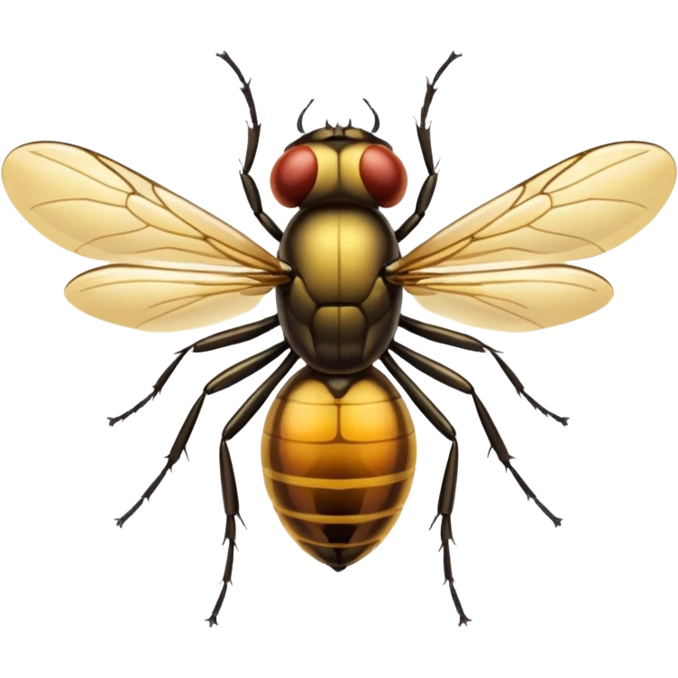Amber-trapped fly emoji
