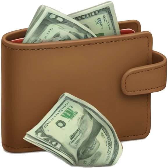 Wallet loosing money  emoji