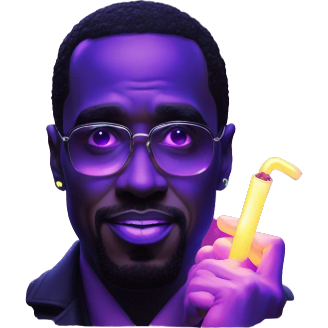 p diddy holding a blacklight emoji