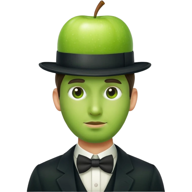 Magritte “the son of man”  emoji