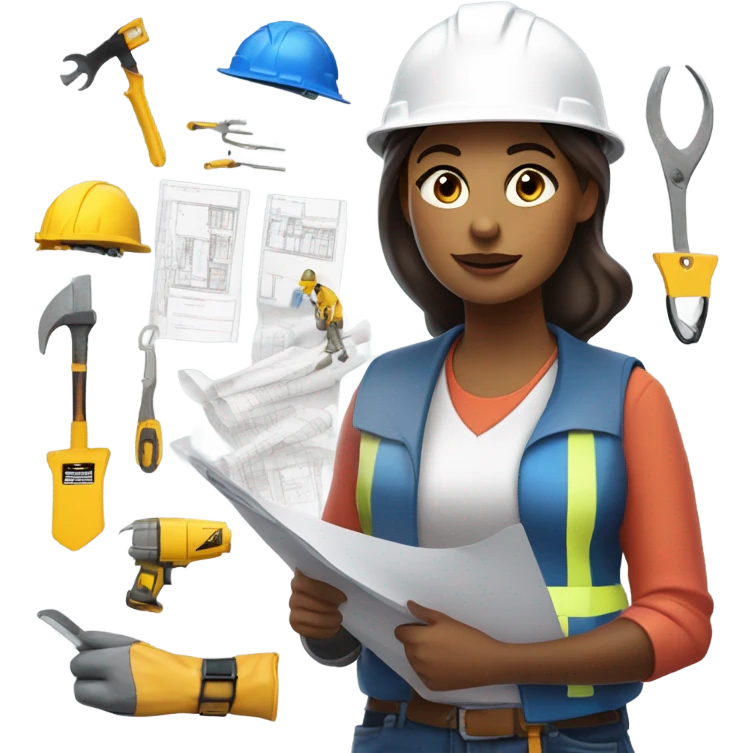 Construction woman emoji