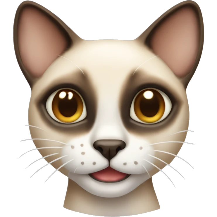 siamese cat with bottom tooth sticking out emoji