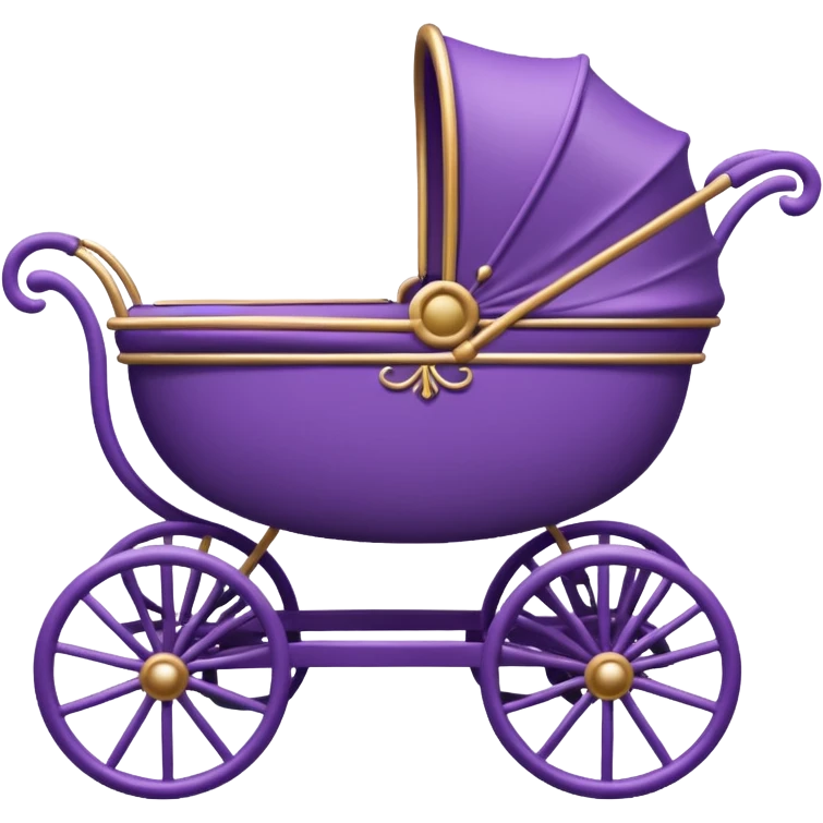 victorian purple baby carriage emoji
