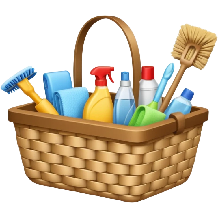 cleaning basket emoji