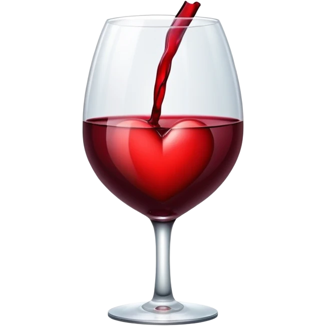 Wine red heart emoji