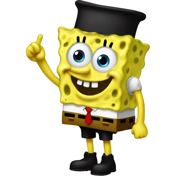 SpongeBob saluting  emoji