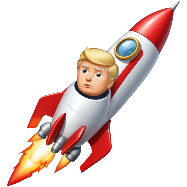 Donald trump  rocket emoji