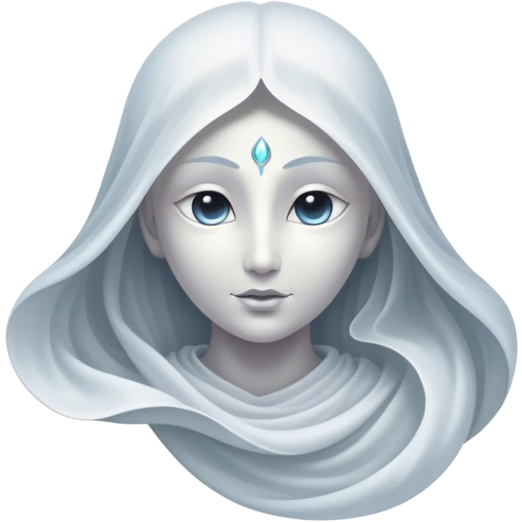 Regal and mysterious, with a flowing, sheet-like form draped in silvery-white hues, softly billowing as if caught in an unseen breeze, eye holes glowing with deep, thoughtful wisdom, simplified yet sophisticated, highly detailed, with a soft spectral radiance, high shine, exuding quiet authority, with a glowing outline that captures the essence of an ancient, noble spirit drifting through time! emoji