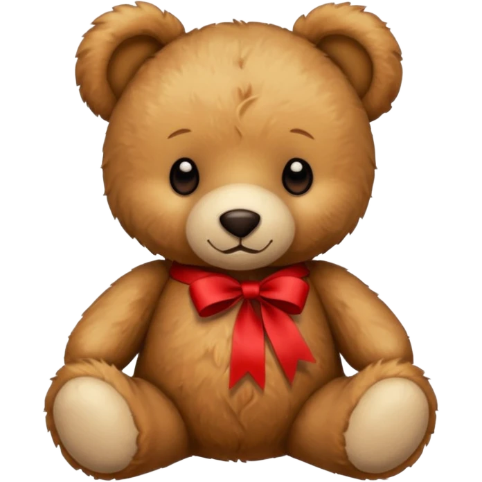 teddy bear with red ribbon emoji