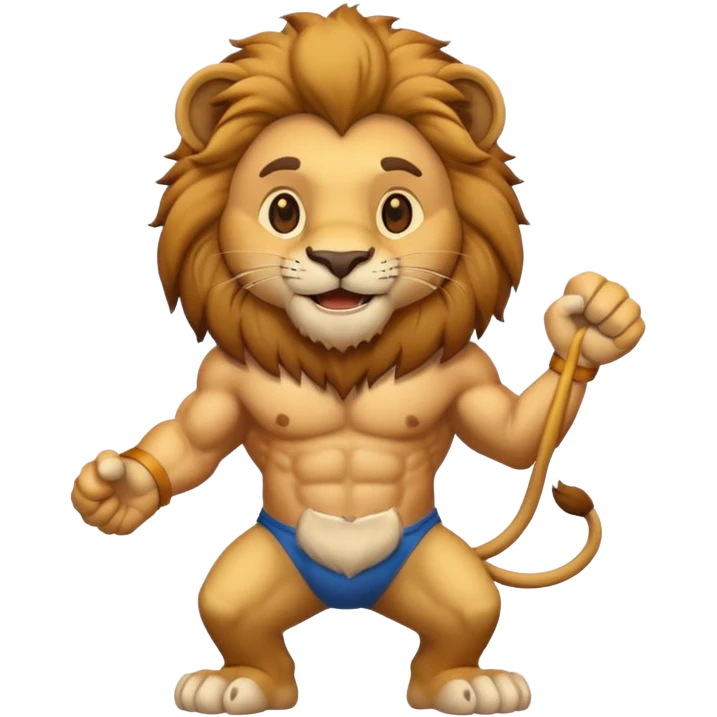 lion say hello emoji
