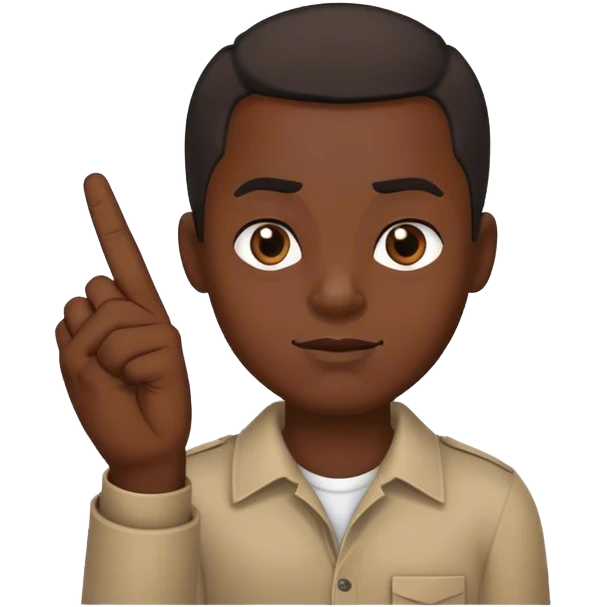 Black man with middle finger  emoji