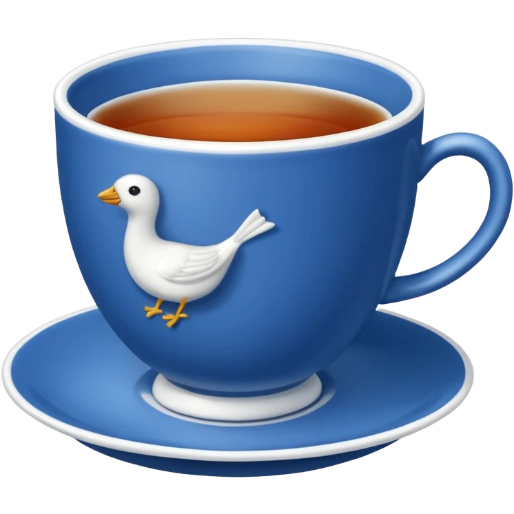 Tea aesthetics blue  emoji