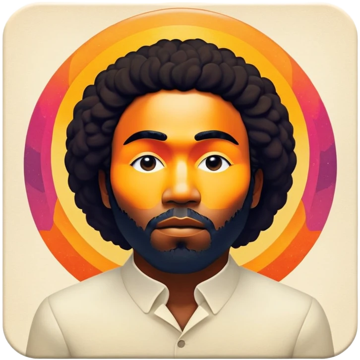 Awaken my love by Childish Gambino vinyl cover emoji
