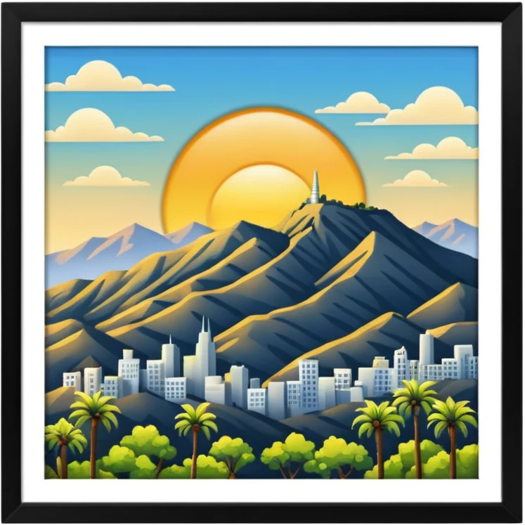 Hollywood landscape  emoji