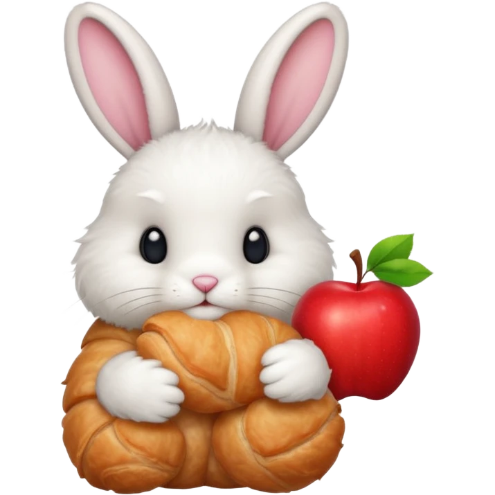 apple bunny croissant emoji