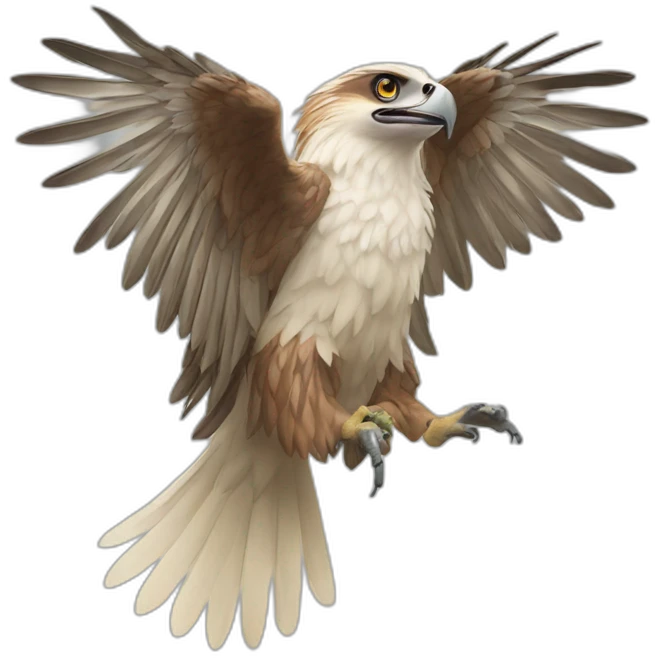 Philippine eagle with open wings emoji